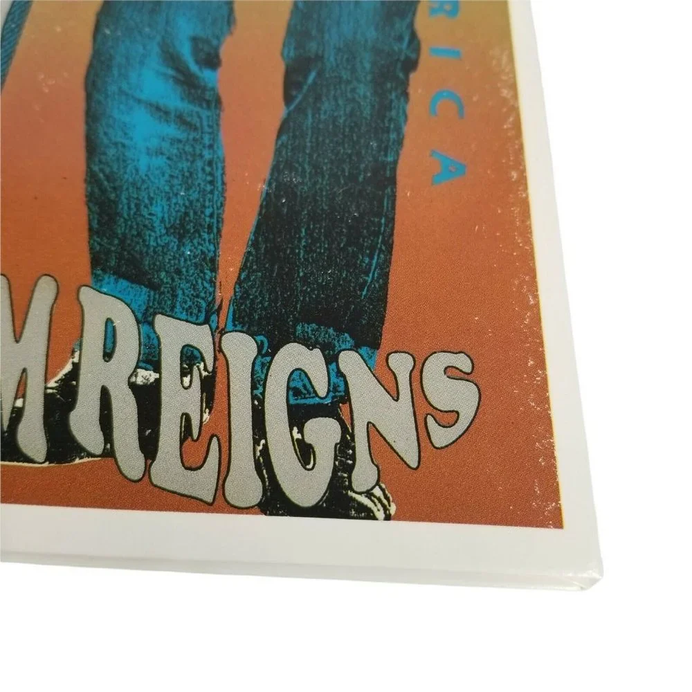 Vintage 80s GITANO Notebook Folder Lot of 2 Denim & Blues and Ears to the Street